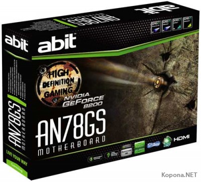  abit AN78GS  NVIDIA GeForce 8200   Silent OTES