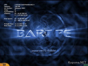 BartPE Live BootCD ( 03.10.2008)