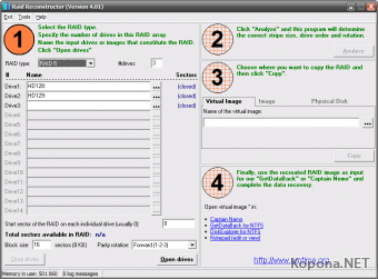 Runtime Software Raid Reconstructor 4.01