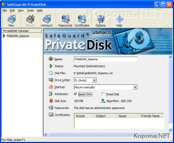 Utimaco SafeGuard PrivateDisk Enterprise Edition v2.30.2.3 Retail