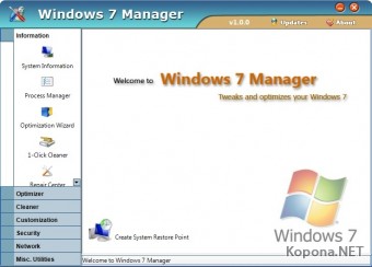 Windows 7 Manager v1.1.6