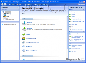 Acronis Backup and Recovery v10.0.11105 Workstation