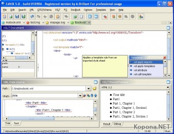 EditiX XML Editor v2009.b210709