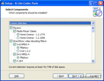 K-Lite Mega Codec Pack / K-Lite Codec Pack 6.5.0