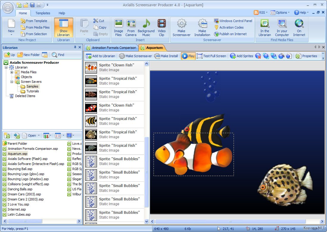 Axialis Screensaver Producer Professional v4.2 retail *FOSI*