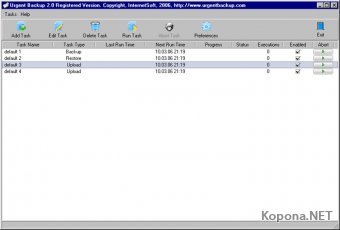 InternetSoft Urgent Backup v3.50 retail *FOSI*