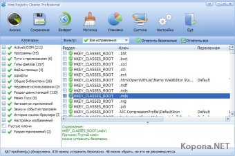 Wise Registry Cleaner Professional v5.94.338