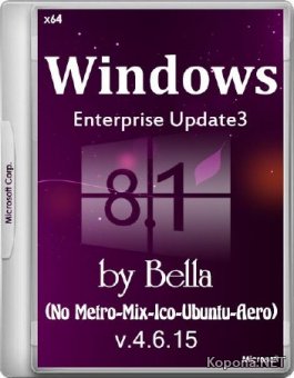 Windows 8.1 Enterprise Update 3 No Metro-Mix-Ico-Ubuntu-Aero v.4.6.15 by Bella (x64/RUS/2015)