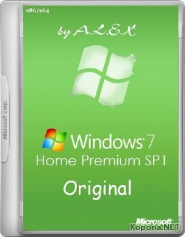 Windows 7 Home Premium SP1 x86/x64 Original by -A.L.E.X.- 09.2015 (2015/RUS/ENG)