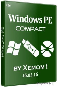 Windows 7 PE compact by Xemom1 16.03.16 (x86/RUS)