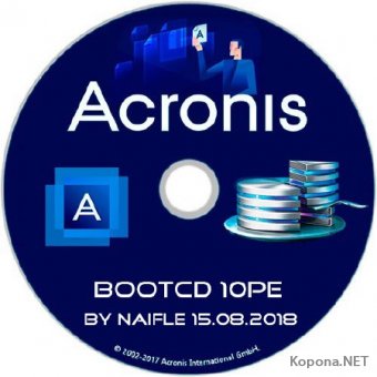 Acronis BootCD 10PE by naifle 15.08.2018 (x86/x64/RUS)